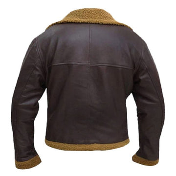 B3 Men Aviator Shearling Bomber Jacket