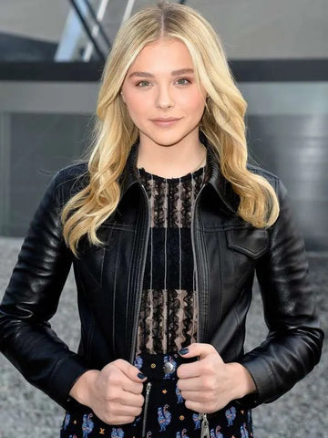 Chloë Grace Moretz Leather Jacket