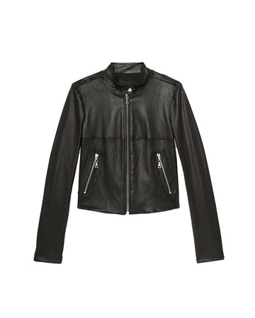 General Hospital Maura West Black Leather Jacket