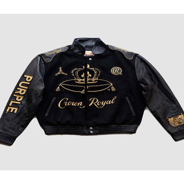 Jeff Hamilton Crown Royal x Purple Varsity Jacket