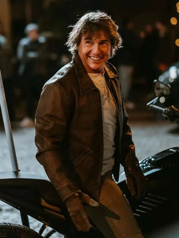 Tom Cruise Paris Olympics 2024 Leather Jacket