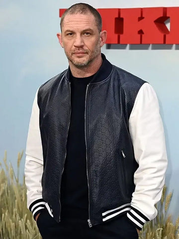 Tom Hardy The Bikeriders Gala Premiere Leather Jacket