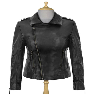 Jennifer Aniston Black Motorcycle Leather Jacket