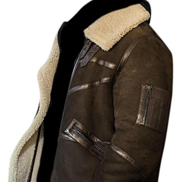 50 Cent Aviator Genuine Real Leather Jacket