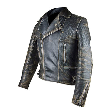 Men’s Biker Brown Brando Leather Jacket