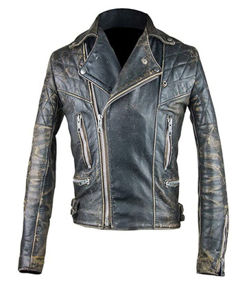 Men’s Biker Brown Brando Leather Jacket