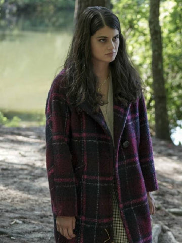 Single Drunk Female 2022 Ally Sheedy Plaid Coat