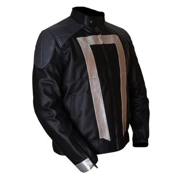Agents Of Shield Gabriel Luna Ghost Rider Genuine Leather Jacket