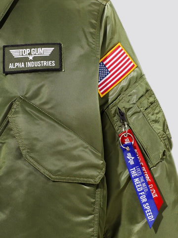 Alpha X Top Gun CWU 45/P Bomber Green Jacket