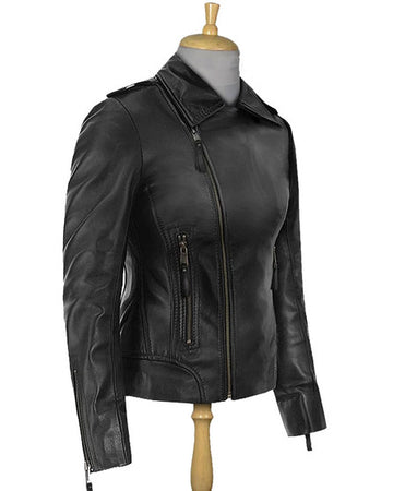 Jennifer Aniston Black Motorcycle Leather Jacket
