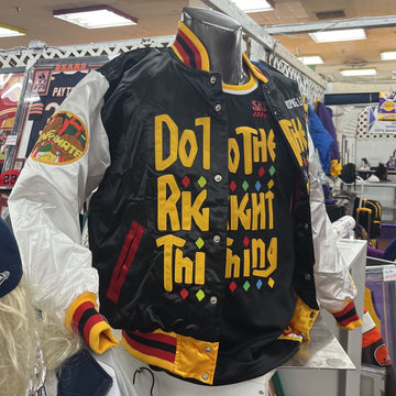 Do the Right Thing Black Varsity Jacket