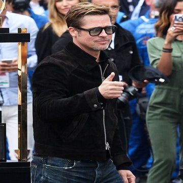 Brad Pitt F1 2025 Suede Jacket