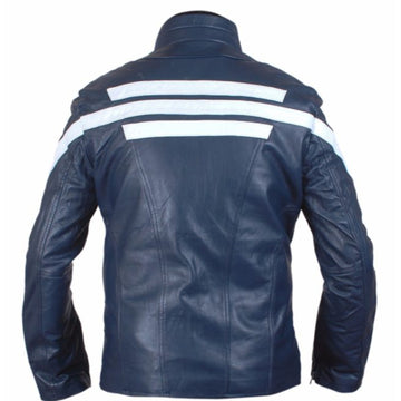 Captain America 2014 The Winter Soldier Motorbike Leather Jacket