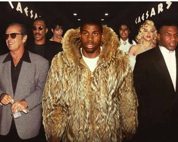 Magic Johnson Fur Hood Coat