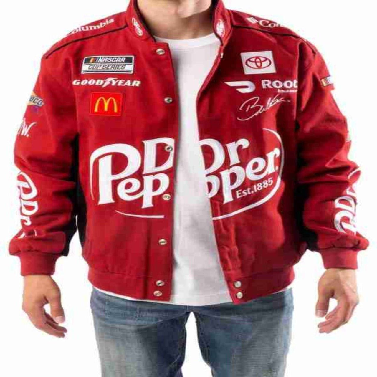 Red Cotton Dr. Pepper Racing Jacket