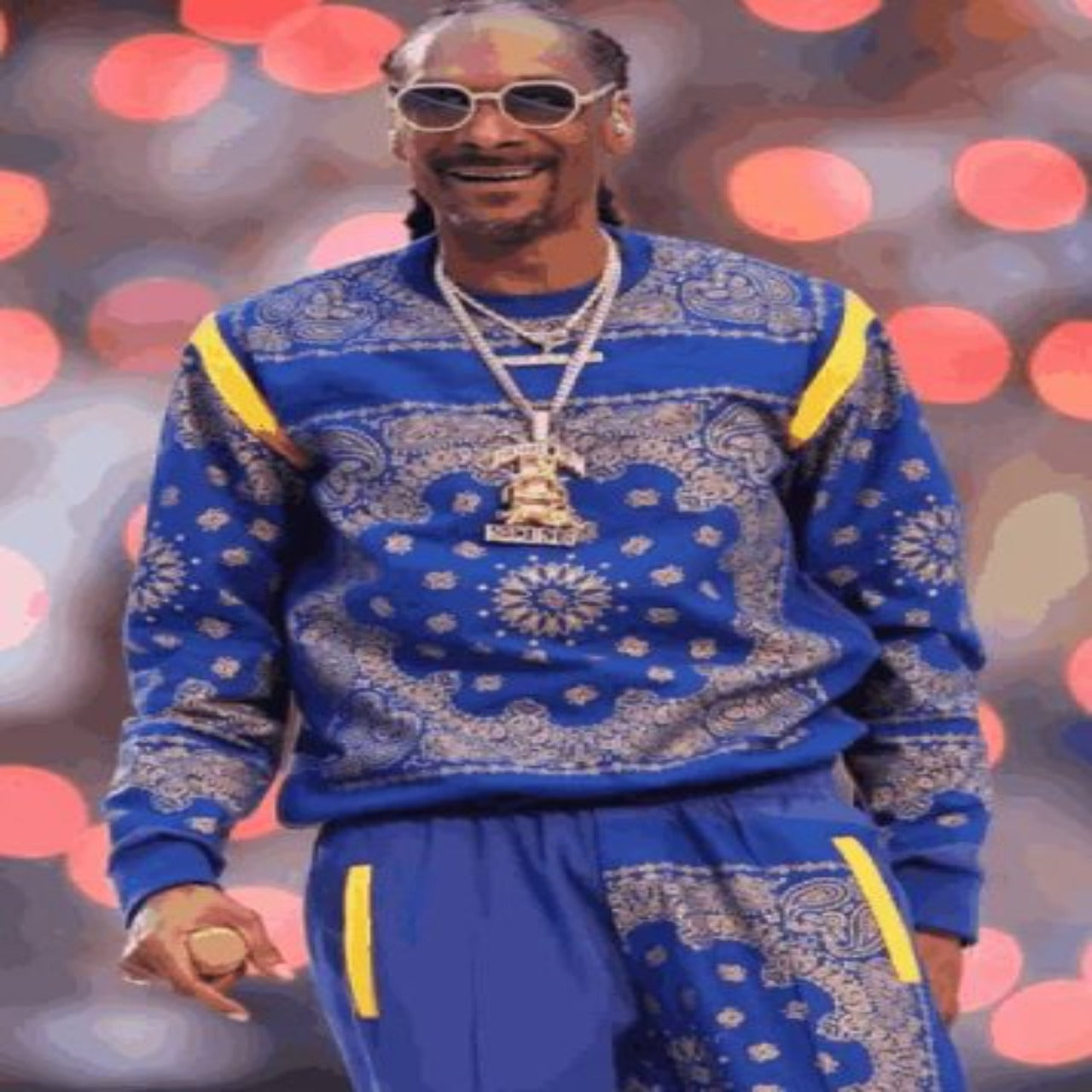 Snoop Dogg Blue Bandana Tracksuit