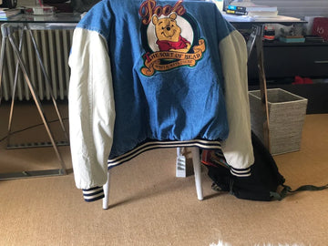 90s Xxxtentacion Winnie The Pooh Varsity Denim Jacket