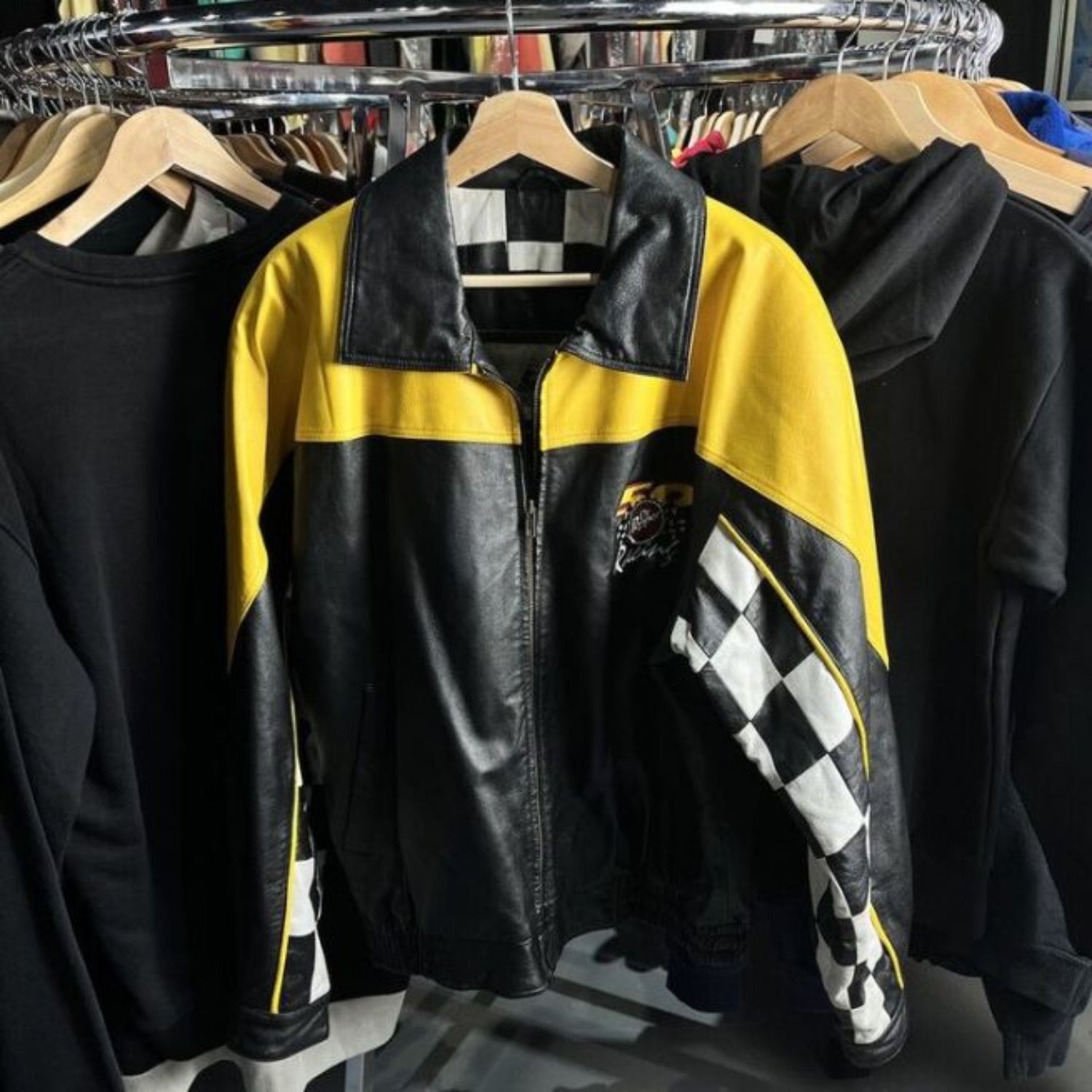 Dr Pepper Replica Vintage Nascar Leather Racing Jacket
