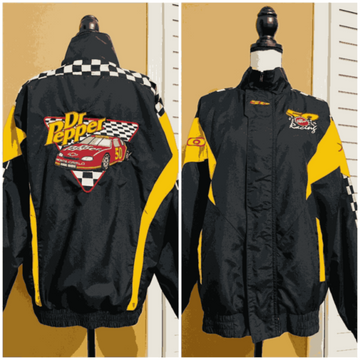Dr Pepper Vintage 90s Racing Checkered Jacket