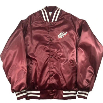 Dr Pepper Vintage Satin Bomber Jacket
