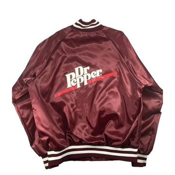 Dr Pepper Vintage Satin Bomber Jacket