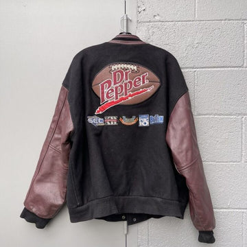 Dr. Pepper Vintage Letterman Bomber Jacket