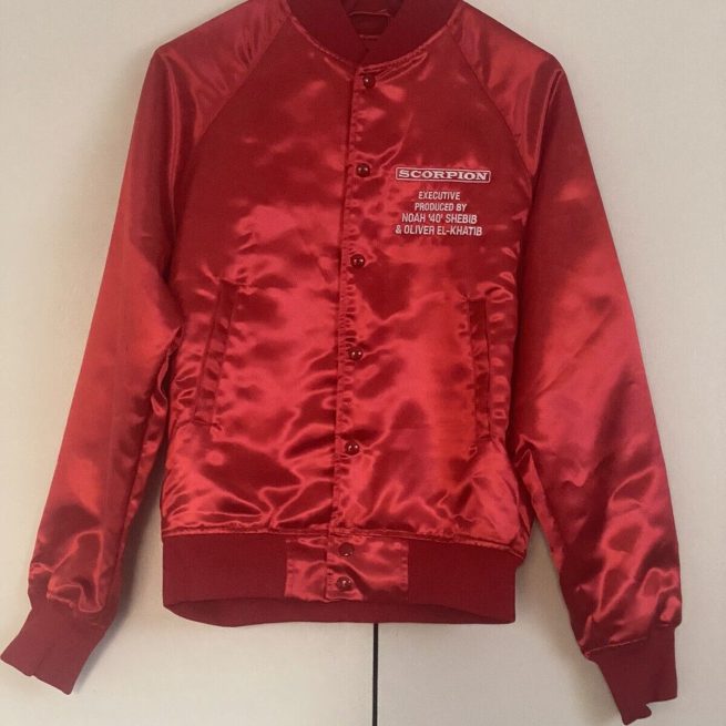 Drake Scorpion OVO 2018 Tour Satin Red Jacket