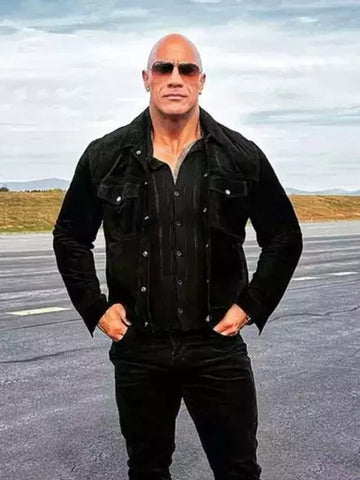 Dwayne Johnson Black Jacket