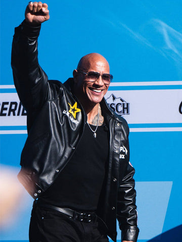 Dwayne Johnson Daytona 500 Leather Jacket