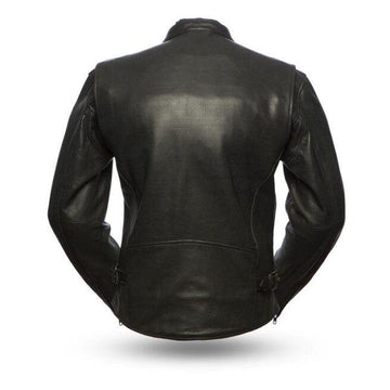 Men’s Turbine Black Biker Leather Jacket