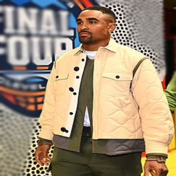 Jalen Hurts Beige Jacket