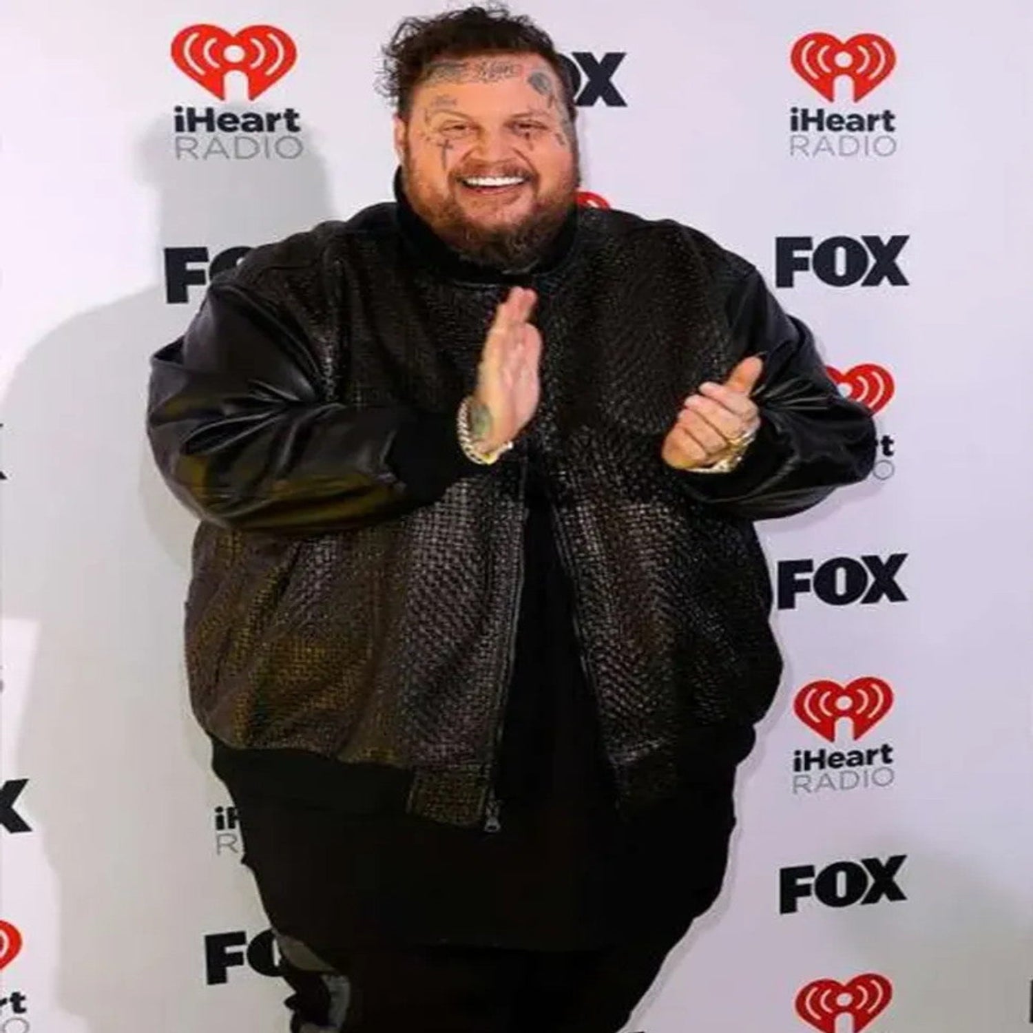 Jelly Roll 2024 iHeartRadio Music Awards Leather Jacket