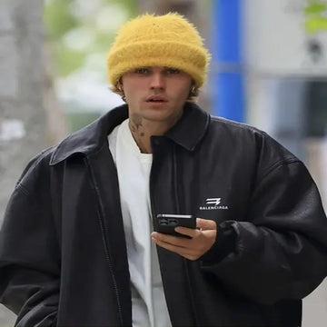Justin Bieber 2024 Leather Jacket