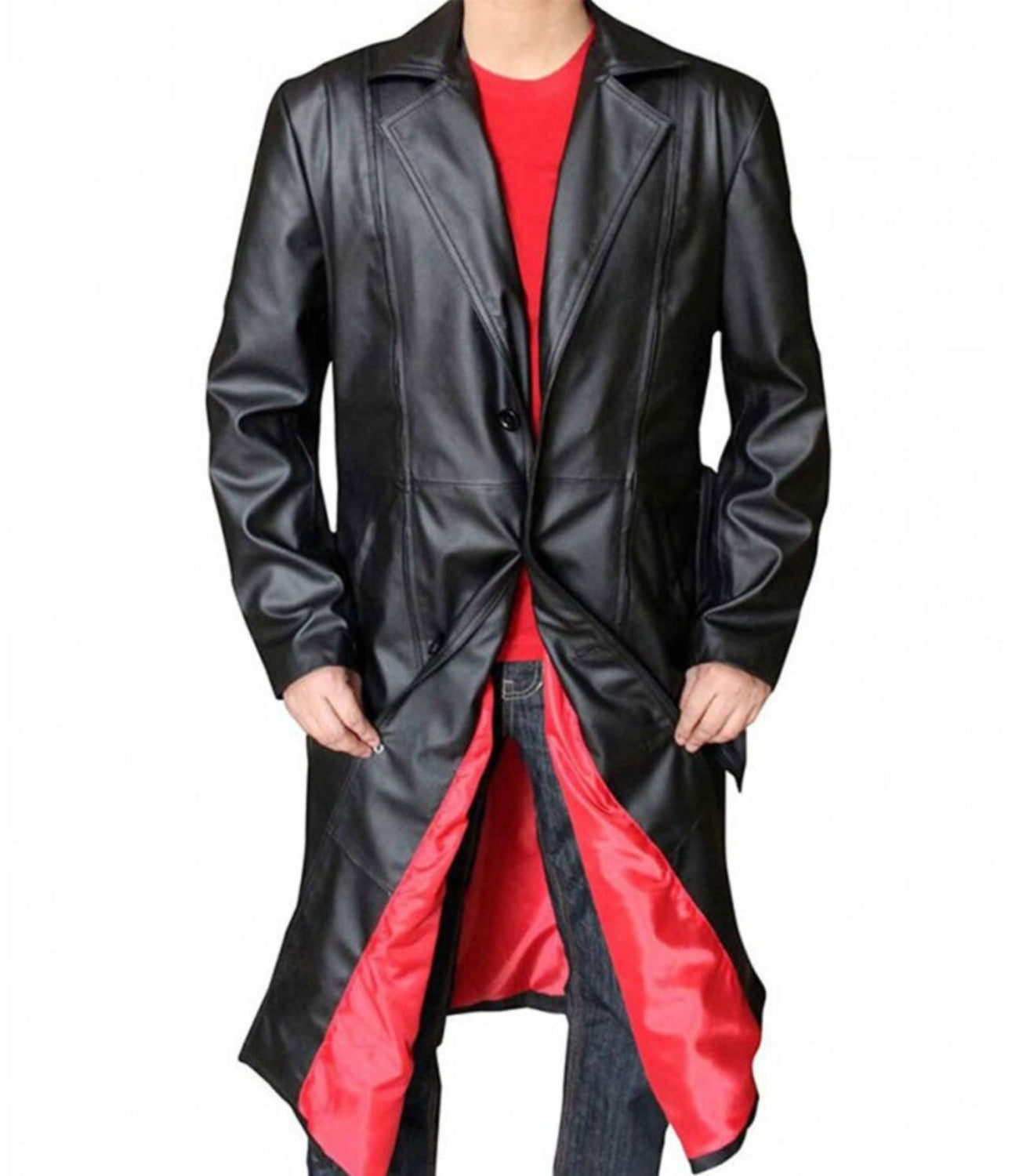 Wesley Snipes Blade Trench Leather Coat Costume