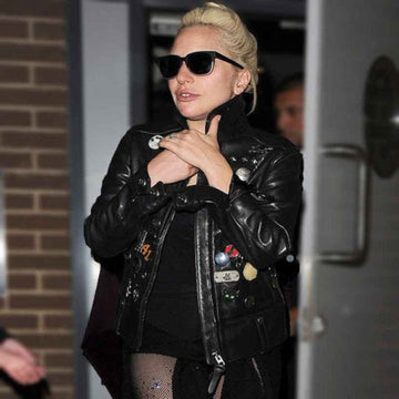 Lady Gaga Black Punk Leather Jacket