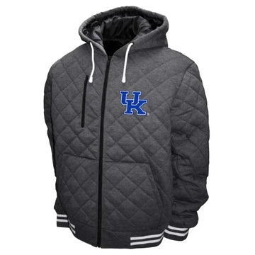 Kentucky Wildcats Gray Diamond Quilted Jacket