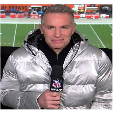 Kurt Warner Puffer Silver Jacket