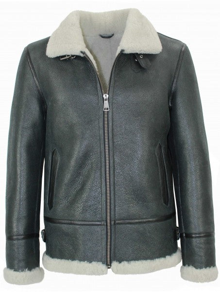 Light Weight Green Bomber Leather Jacket