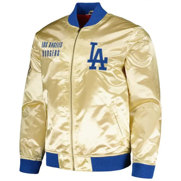 Los Angeles Dodgers Mitchell & Ness Gold Satin Jacket