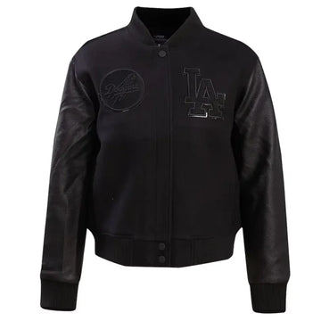 Los Angeles Dodgers Pro Standard Black Triple Wool Jacket