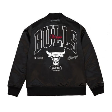 M&N x Suga Glitch Chicago Bulls Bomber Jacket