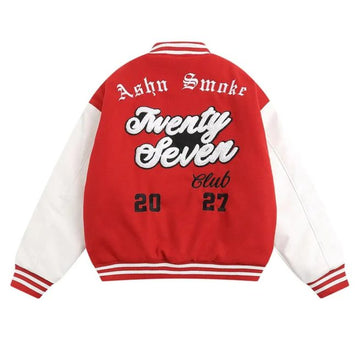 Men Oversized Streetwear Retro Embroidery Jacket