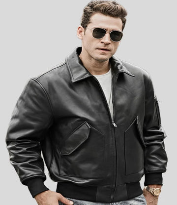 Men’s Aviator Leather Jacket