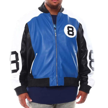 Men’s 8 Ball Genuine Leather Jacket B&T