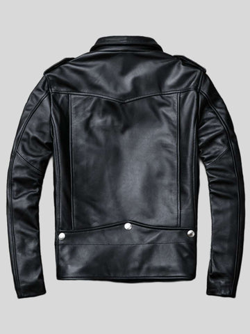 Men’s Stylish Black Biker Leather Jacket