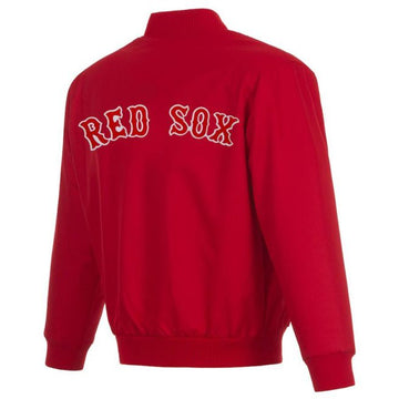 Men’s Boston Red Sox JH Design Red Varsity Jacket