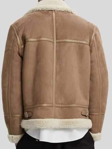 Men’s Brown Aviator Leather Jacket