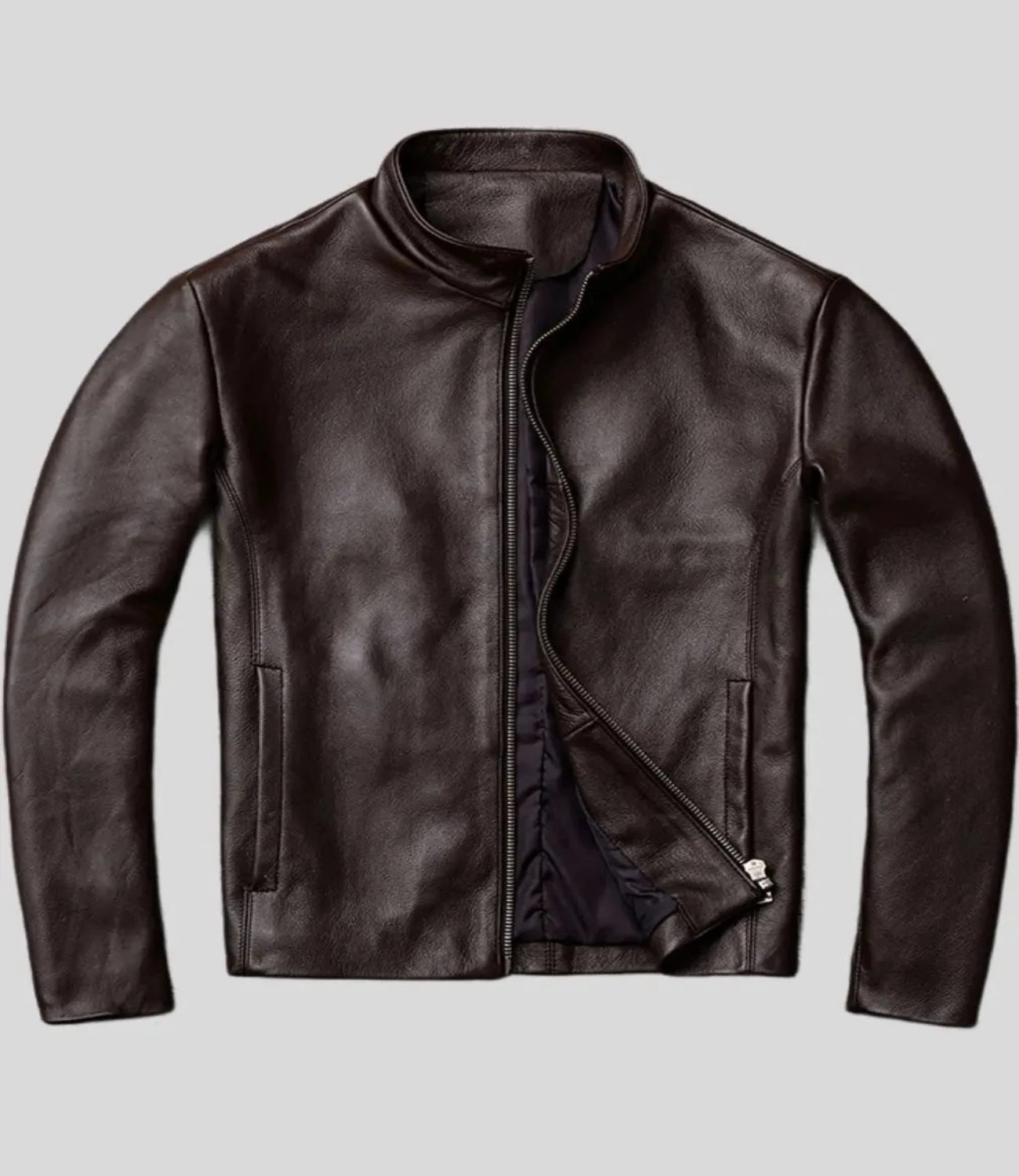 Men’s Dark Brown Leather Jacket