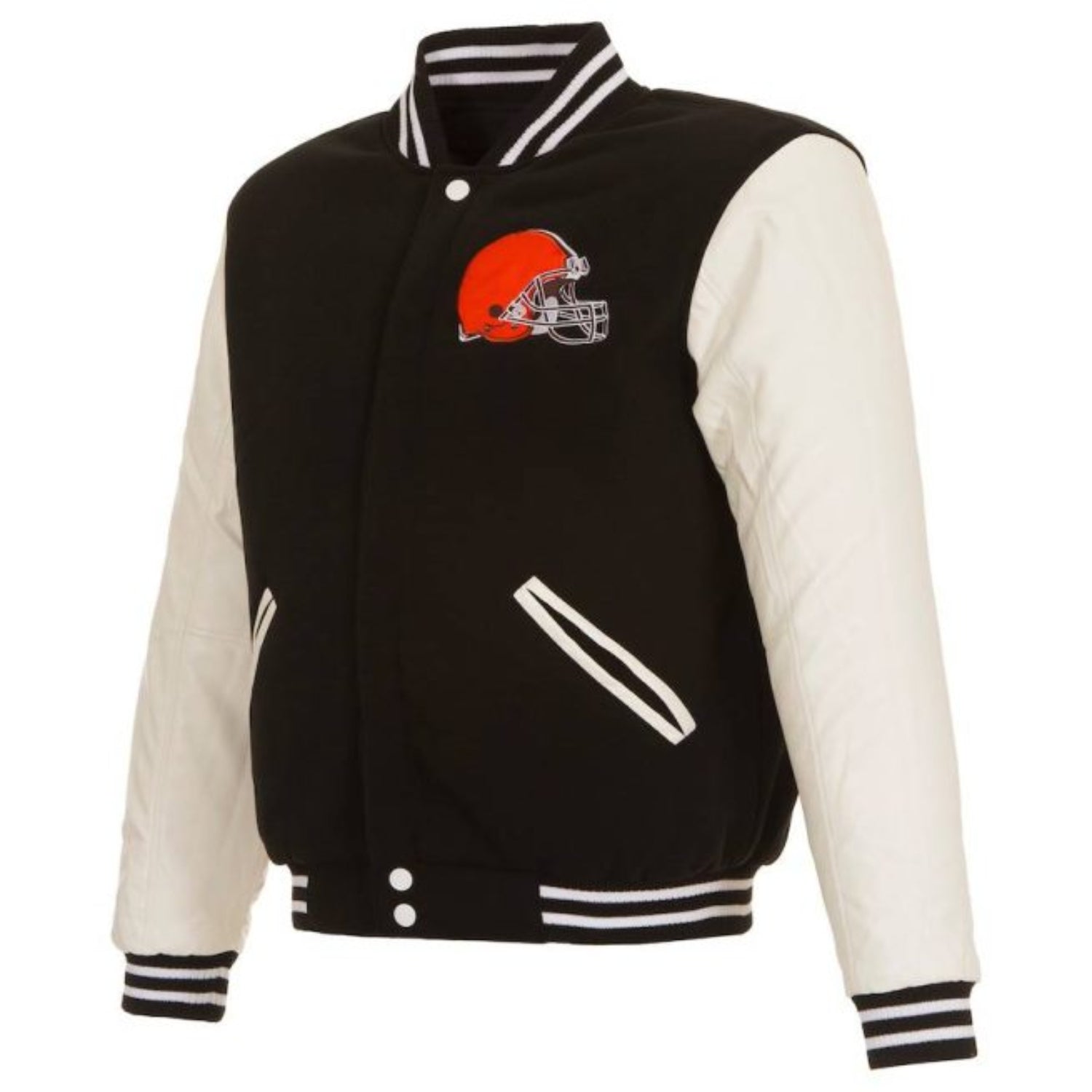 Men’s NFL Pro Line Black/White Cleveland Jacket
