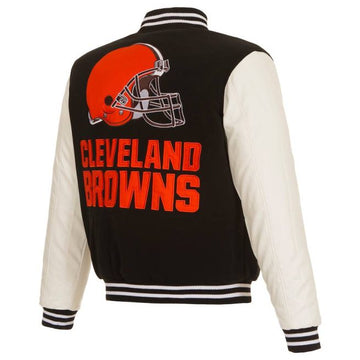 Men’s NFL Pro Line Black/White Cleveland Jacket
